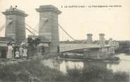 18 Cher / CPA FRANCE 18 "Le Guétin, le pont suspendu"