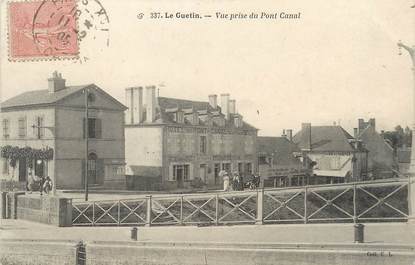 / CPA FRANCE 18 "Le Guétin, vue prise du pont canal"