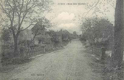 / CPA FRANCE 18 "Jussy, rue des Marais"