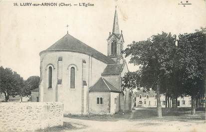 / CPA FRANCE 18 "Lury sur Arnon, l'église"