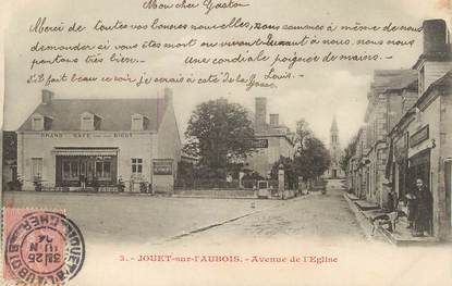 / CPA FRANCE 18 "Jouet sur l'Aubois, av de l'église"