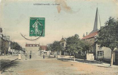 / CPA FRANCE 18 "Lucenay les Aix, la place"