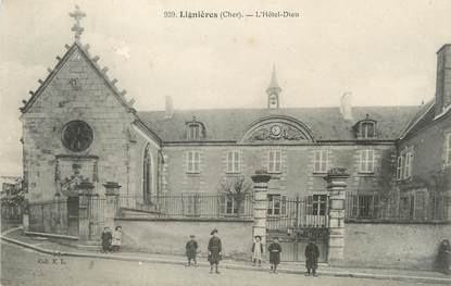 / CPA FRANCE 18 "Lignières, l'hôtel Dieu"