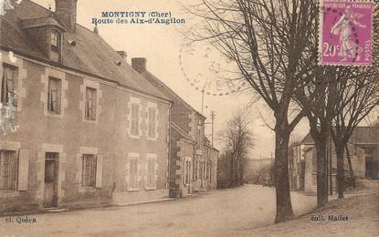 / CPA FRANCE 18 "Montigny, route des Aix d'Angilon"