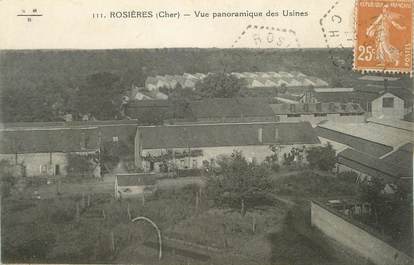 / CPA FRANCE 18 "Rosières, vue panoramique des usines"