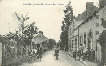 / CPA FRANCE 18 "Savigny en Sancerre, rue du Verger"