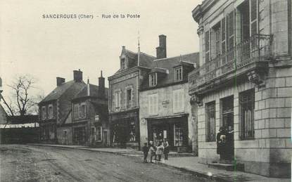 / CPA FRANCE 18 "Sancergues, rue de la poste"