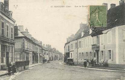 / CPA FRANCE 18 "Sancoins, rue de Nevers "