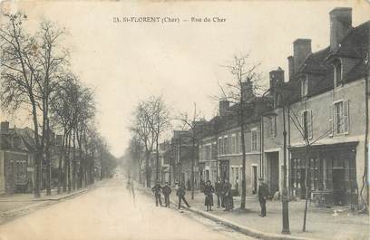 / CPA FRANCE 18 "Saint Florent, rue du Cher"