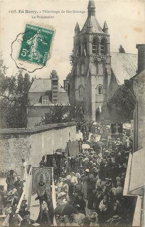 / CPA FRANCE 18 "Pélérinage de Sainte Solange, la procession"