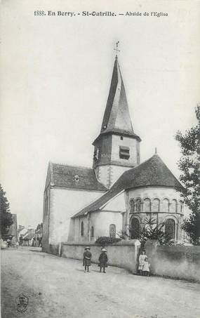 / CPSM FRANCE 18 "Saint Outrille, abside de l'église"