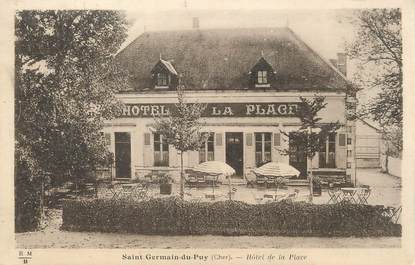 / CPSM FRANCE 18 "Saint Germain du Puy, hôtel de la place"