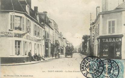 / CPSM FRANCE 18 "Saint Amand, la rue d'Austerlitz"