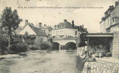 / CPA FRANCE 18 "Saint Amand Montrond, pont Pasquet sur la Marmande"