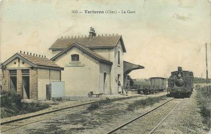 / CPA FRANCE 18 "Torteron, la gare"