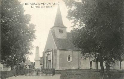 / CPA FRANCE 18 "Uzay le Venon, la place de l'église"