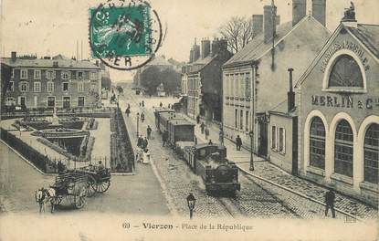 CPA FRANCE 18 "Vierzon, place de la République"