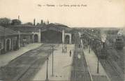 18 Cher / CPA FRANCE 18 "Vierzon, la gare, prise du pont"