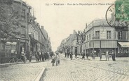 18 Cher / CPA FRANCE 18 "Vierzon, rue de la République à la place d'Armes"