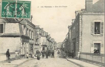 / CPA FRANCE 18 "Vierzon, rue des Ponts"