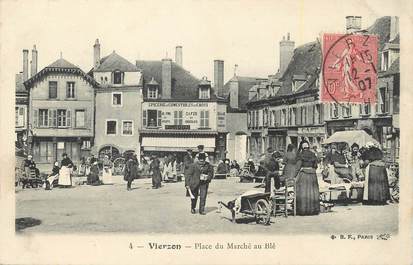 / CPA FRANCE 18 "Vierzon, place du marché au blé "