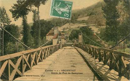 / CPA FRANCE 19 "Argentat, entrée du pont du Basteyroux"