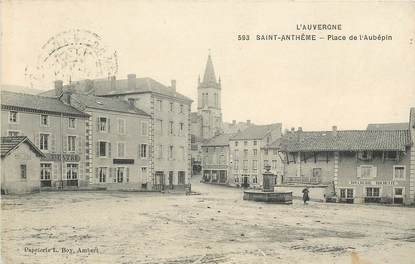 CPA FRANCE 63 "Saint Anthême, Place de l'Aubépin"