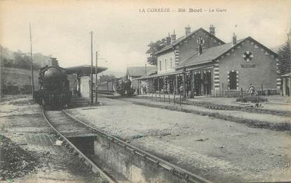 / CPA FRANCE 19 "Bort, la gare "