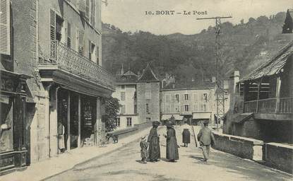 / CPA FRANCE 19 "Bort, le pont"