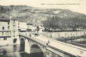 19 Correze / CPA FRANCE 19 "Bort, le pont sur la dordogne et la place Marmontel"