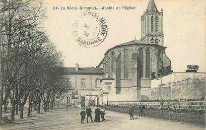 / CPA FRANCE 33 "La Réole, abside de l'église"