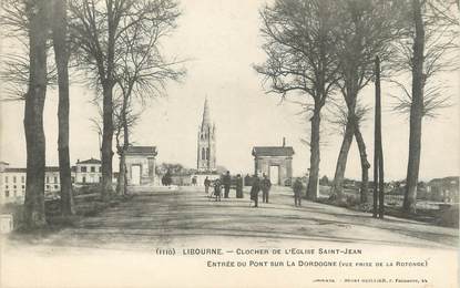 / CPA FRANCE 33 "Libourne, clocher de l'église Saint Jean"