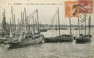 56 Morbihan / CPA FRANCE 56 "Quiberon, les filets bleus dans le port maria"