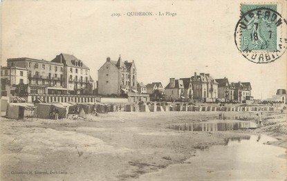 / CPA FRANCE 56 "Quiberon, la plage"