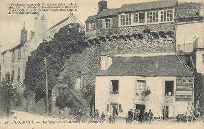 / CPA FRANCE 56 "Ploermel, anciennes fortifications, les remparts"