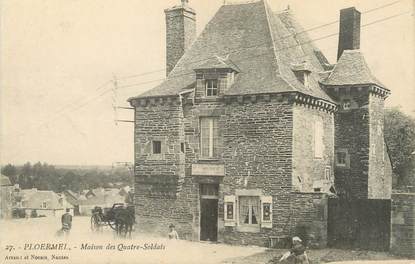 / CPA FRANCE 56 "Ploermel, maison des quatre soldats"