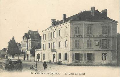 / CPA FRANCE 53 "Château Gontier, le quai de Laval"