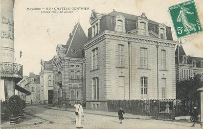 / CPA FRANCE 53 "Château Gontier, hôtel Dieu Saint Julien"