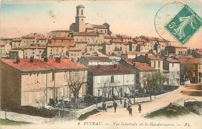 CPA FRANCE 13 "Fuveau, vue générale et la gendarmerie"