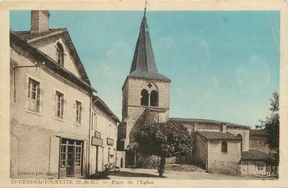 CPA FRANCE 63 "Saint Genès la Tourette, Place de l'Eglise"