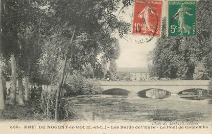 CPA FRANCE 28 "Env. de Nogent le Roi, les bords de l'Eure, le pont de Coulombs"