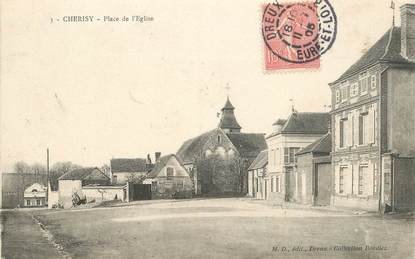 CPA FRANCE 28 "Cherisy, la place de l'Eglise"