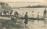 24 Dordogne CPA FRANCE 24 "Bergerac, Pêcheries du Barrage, retour de la pêche au saumon"