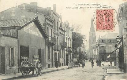 CPA FRANCE 24 "Bergerac, Cours Alsace Lorraine et rue Sainte Catherine"