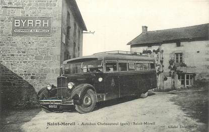 CPA FRANCE 23 "Saint Moreil, Autobus Chateauneul"