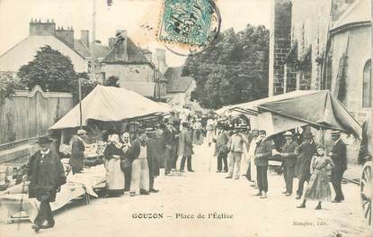 CPA FRANCE 23 "Gouzon, place de l'Eglise"