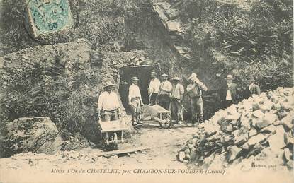 CPA FRANCE 23 "Mines d'Or du Chatelet près de Chambon sur Voueize"