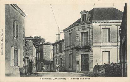 / CPA FRANCE 79 "Cherveux, la mairie et la poste"