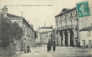 79 Deux SÈvre / CPA FRANCE 79 "Chatillon sur Sèvre, place et rue Mauléon"