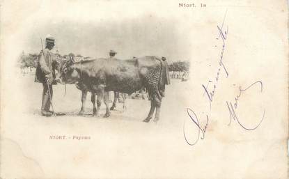 / CPA FRANCE 79 "Niort, paysans"